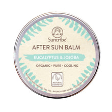 Φορτωση εικόνας σε προβολή Gallery, Suntribe, Φυσικό After Sun Balm με Ευκάλυπτο &amp; Τζοτζόμπα σε αλουμινένιο βάζο εμπρός όψη