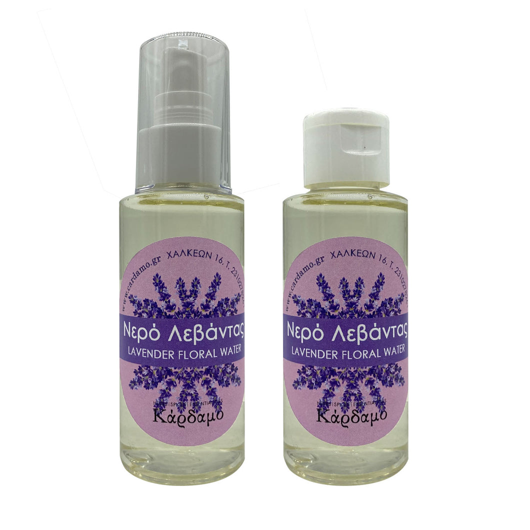 Ανθόνερο Λεβάντας σε Pet μπουκάλακι των 100ml με καπάκι flip top ή spray