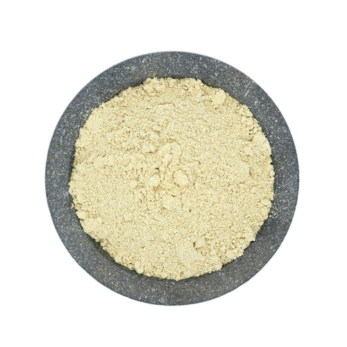 Ασαφετιδα σκόνη σε πέτρινο μπωλ