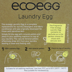 ECOEGG για Οικολογικό Πλύσιμο Ρούχων στο Πλυντήριο, Χωρίς Άρωμα