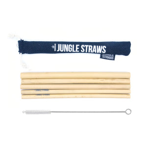 Jungle Straws, Μπαμπού Καλαμάκια, Μαύρο
