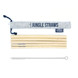 Jungle Straws, Μπαμπού Καλαμάκια, Μπεζ