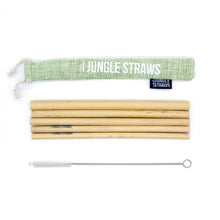 Φορτωση εικόνας σε προβολή Gallery, Jungle Straws, Μπαμπού Καλαμάκια, Πράσινο