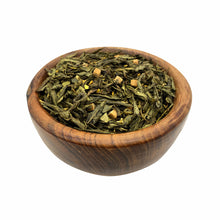 Φορτωση εικόνας σε προβολή Gallery, Πράσινο Τσάι με Καραμέλα σε ξύλινο μπωλ
